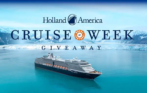 Wheel of Fortune Holland America Cruise Week Giveaway: Win 7-Day Cruise Vacation for Two! (Daily Winners)