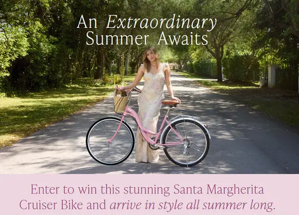 Win a Santa Margherita Cruiser Bike! (50 Winners)
