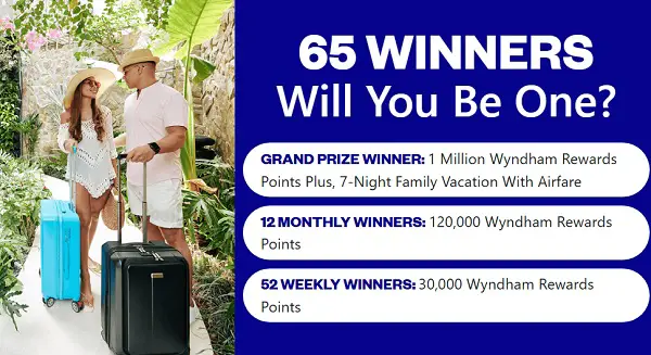 Win 4 Million Wyndham Rewards Points - Plus a 7-Night Family Vacation!
