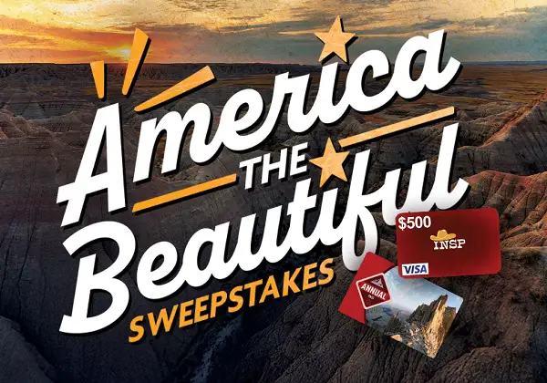 INSP’s America the Beautiful Sweepstakes – Win $500 Gift Card + Parks Pass!