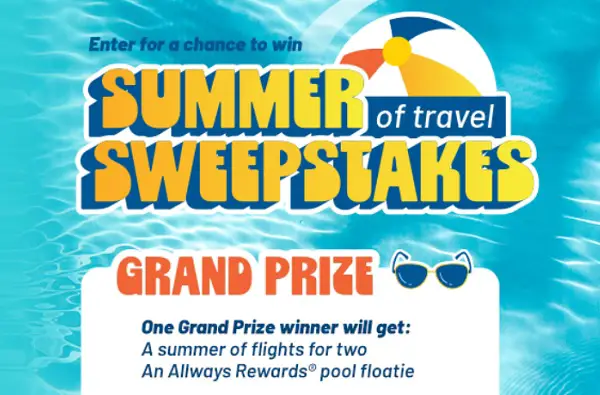 Allegiant Summer Sweepstakes – Win Free Flights, Pool Floaties & Travel Vouchers!