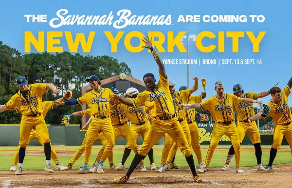 Win 4 Tickets to See the Savannah Bananas in NYC
