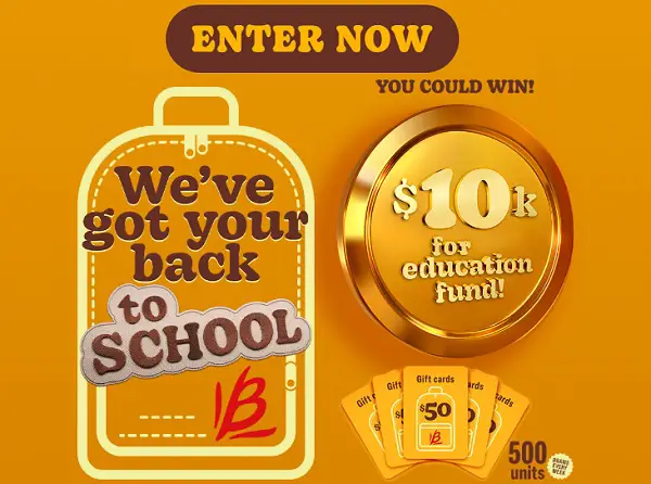 Bauducco Back to School Sweepstakes – Win $10,000 Cash or a $50 Prepaid Card (500 Weekly Winners!)