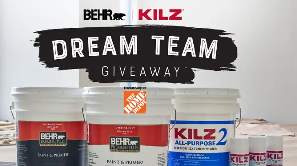 BEHR & KILZ Dream Team Giveaway – Win Up to $5,000