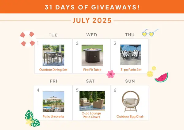BHG Big Summer Giveaway – Win Daily Prizes All July Long!