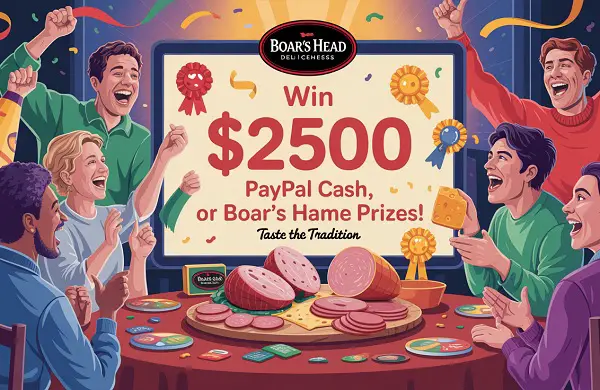 Boar’s Head Rewards Sweepstakes: Win $2,500 or Gourmet Charcuterie Prizes!