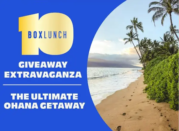 BoxLunch 10th Anniversary Hawaii Vacation Giveaway
