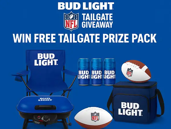 Bud Light NFL Tailgate Sweepstakes: Score Tailgating Gear & Game Tickets Instantly!