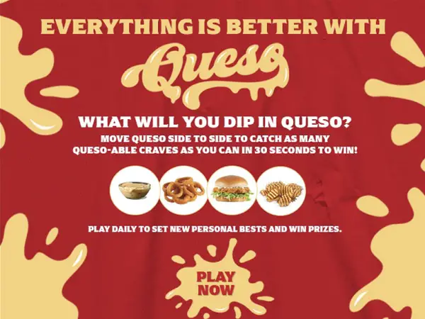 Carl’s Jr. Queso Craze Instant Win Game 2025: Win Free Sides, BOGO Burgers & More! (200000 Prizes)