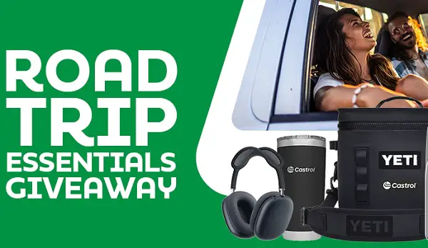 Castrol Road Trip Essentials Giveaway – Win AirPods Max, Yeti Gear & More Worth $1,000