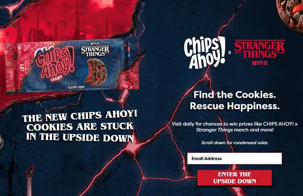 CHIPS AHOY! X Stranger Things Sweepstakes – Win Epic Prizes