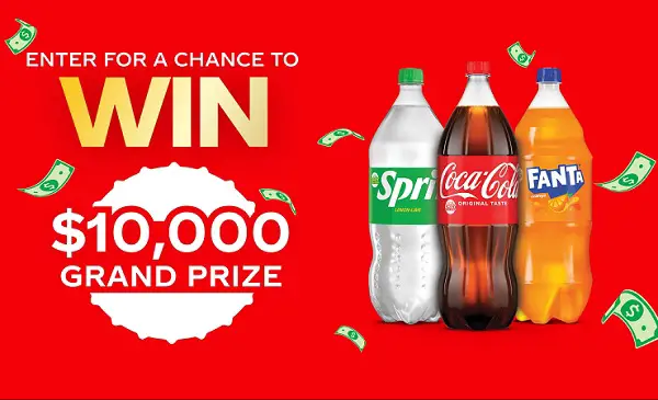 Coca-Cola 2-Liter Sweepstakes: Win $10000 Cash!