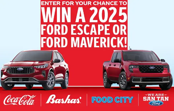 Coca-Cola Refresh Your Ride Sweepstakes – Win a 2025 Ford Escape or Maverick!