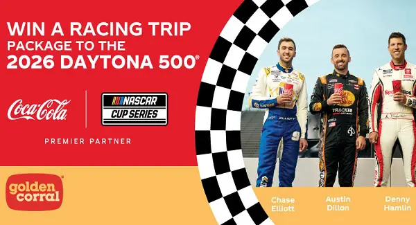 Win a Daytona 500 Raceday Experience from Golden Corral!vvvvv