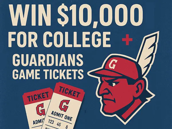 Cleveland Guardians CollegeAdvantage Giveaway – Win $10,000 for College + Guardians Game Tickets