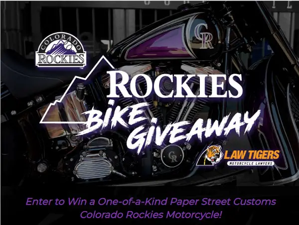 Win a Paper Street Customs Colorado Rockies Motorcycle
