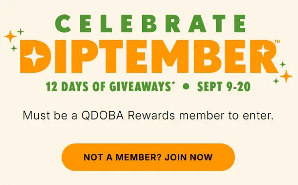 12 Days of QDOBA Giveaways: Win Chips, Queso & Quirky Prizes! (650+ Prizes)