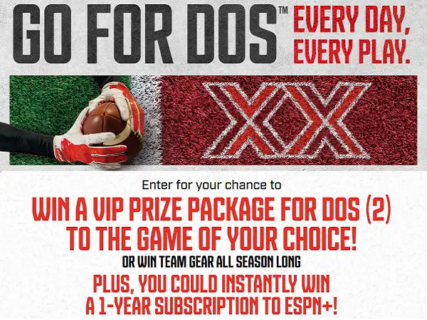 Dos Equis 2026 College Football Game Sweepstakes – Win a VIP Game Day Experience and More!