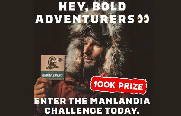 Dr. Squatch $100K Manlandia Challenge – Win $100000 Cash!