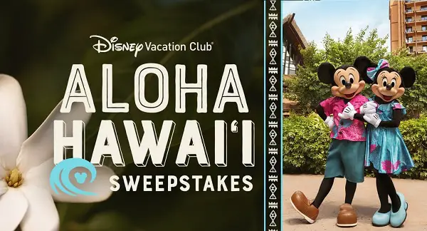 Disney Vacation Club Aloha Hawai‘i Sweepstakes – Win a 6-Night AULANI Vacation!