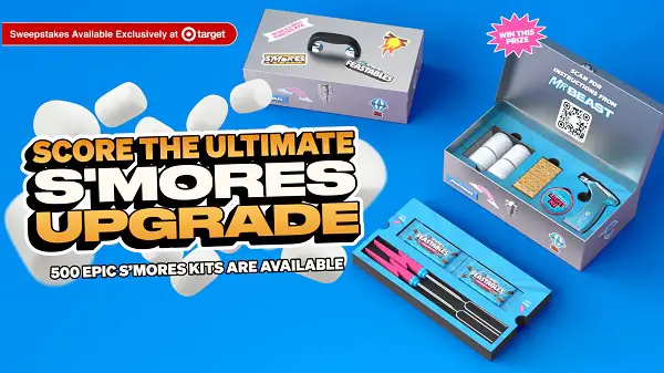 Feastables x Target S’mores Sweepstakes – Win Free Chocolate for a Year + 500 Weekly S’mores Prizes!