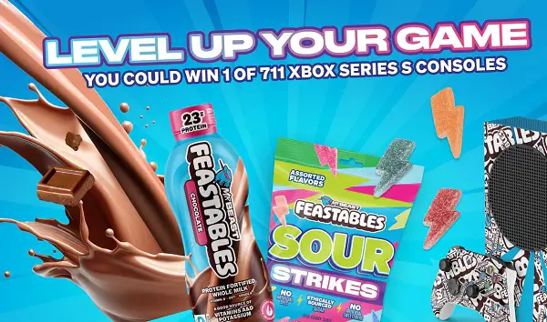 Feastables Sour Strikes at 7-Eleven & Speedway Sweepstakes: Win an Xbox Series S Console (711 Winners!)