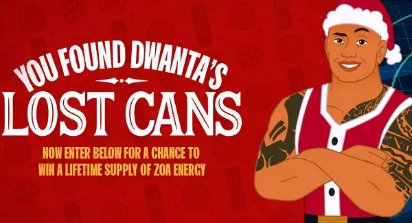 ZOA Dwanta Holiday Punch Giveaway – Win A Lifetime Supply of ZOA ($10K!)