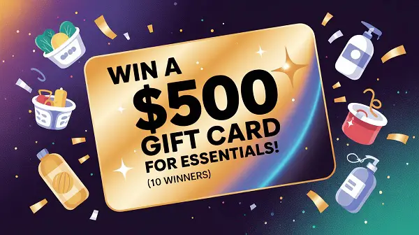 Finish Sweepstakes – Win a $500 Gift Card for Essentials! (10 Winners)