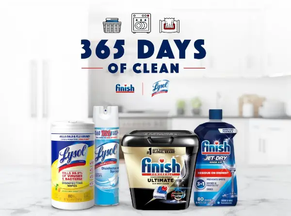 Lysol 365 Days of Clean Giveaway: Win $2,500 for a Professional Cleaning Service! (2 Winners)