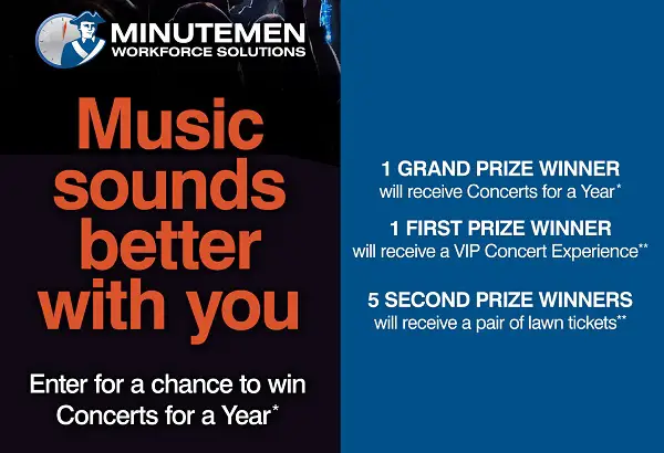 Win Free Concerts for a Year Sweepstakes 2025