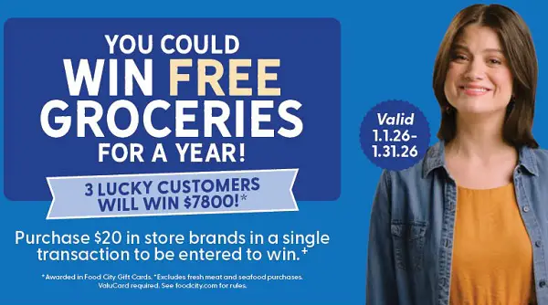 Win Free Groceries for a Year! (3 Winners)