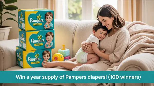 Win Pampers Diapers for a Full Year! (100 Winners)