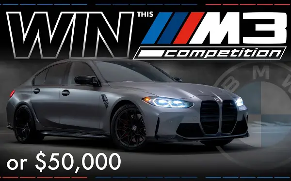 Freedom Street Garage BMW Giveaway – Win a 2023 BMW M3 or $50,000 Cash