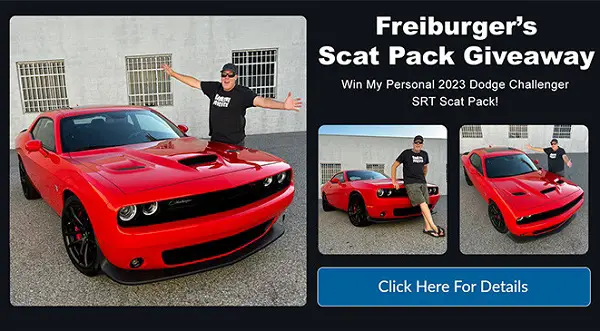 Freiburger’s Scat Pack Giveaway – Win His Personal 2023 Dodge Challenger SRT!