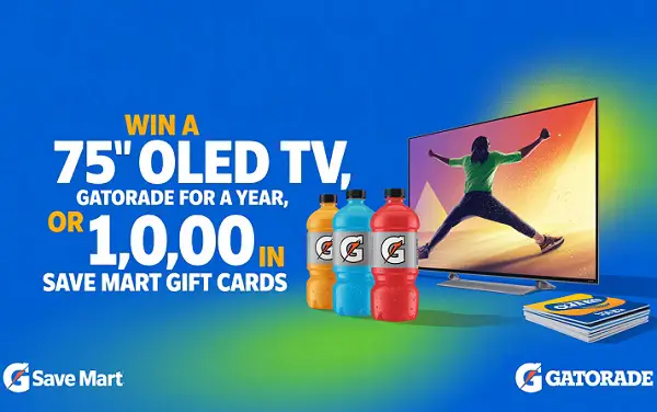 Gatorade Big Game Big Screen Sweepstakes: Win a 75” OLED TV, Gatorade for a Year + More!