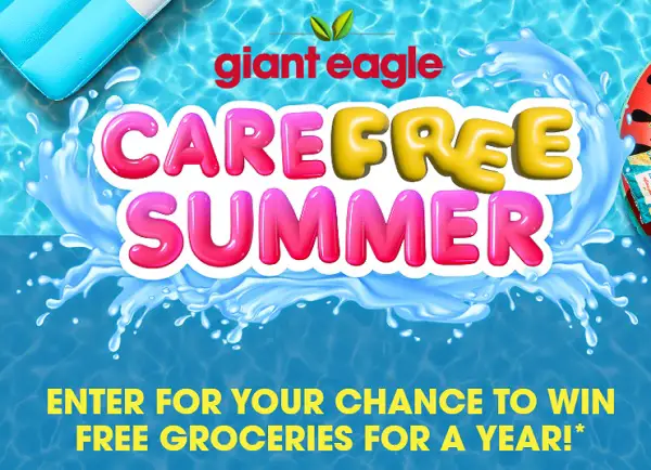 Giant Eagle Carefree Summer Sweepstakes – Win Free Groceries for a Year! (3 Winners)