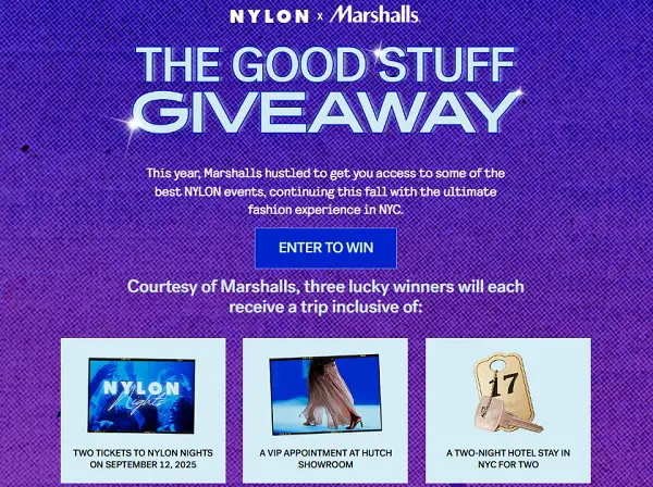 Marshall Good Stuff Giveaway: Win the Ultimate NYC Fashion Experience! (3 Winners)