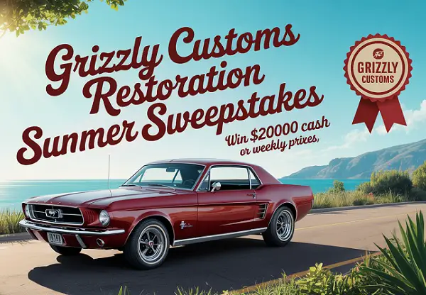 Grizzly Customs Restoration Summer Contest – Win $20,000 Cash + Weekly Gear Prizes!