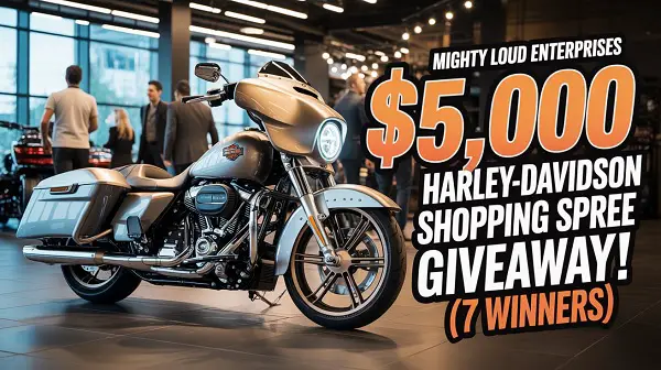 Win a $5,000 Harley Davidson Shopping Spree! (7 Winners)