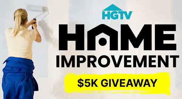 HGTV $5,000 Home Improvement Giveaway 2025