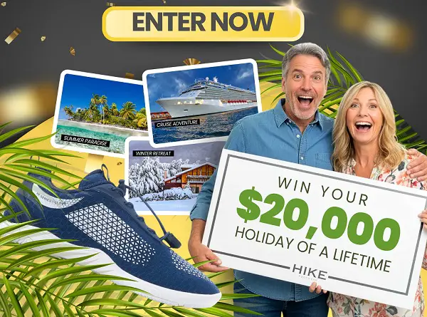 Hike Footwear $20K Giveaway: Win a Dream Trip or $20,000 Cash