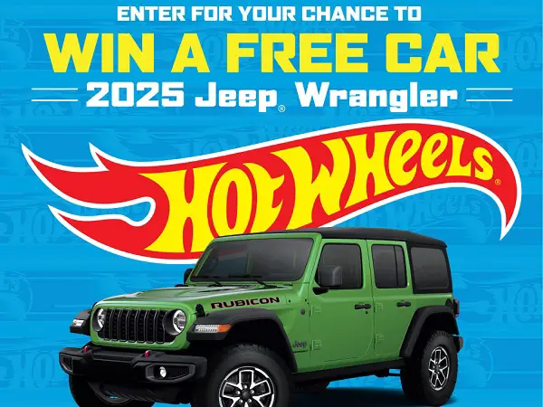Hot Wheels Sweepstakes – Win a 2025 Jeep Wrangler SUV