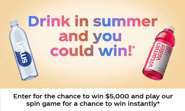 Coca-Cola Hydrate for Summer Sweepstakes – Win $5,000 + Instant Prizes!