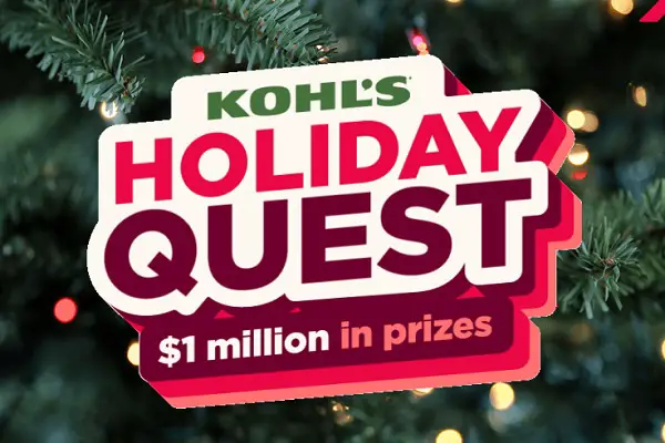 Kohl’s Holiday Quest Sweepstakes – Win Daily Kohl’s Cash + $100K Grand Prize