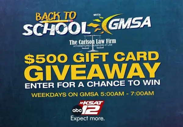 KSAT Back to School Sweepstakes - Win a $500 Gift Card!