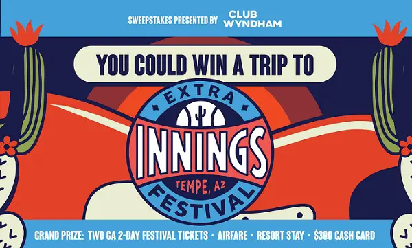 Club Wyndham Arizona Extra Flyaway Festival Sweepstakes – Win a Trip for Two