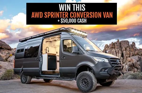 Forged 4x4 Mercedes Van Sweepstakes – Win a Sprinter Van + $50K Cash