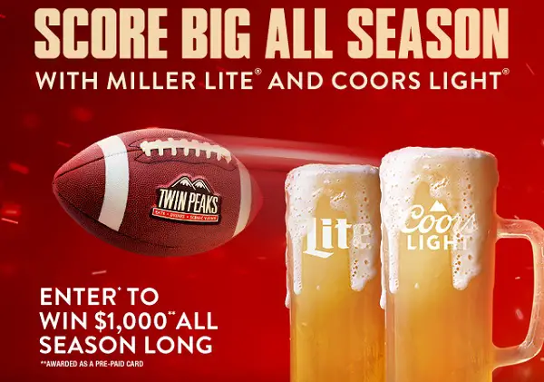Miller Lite Score Big Sweepstakes 2025: Win $1000 for Game Day! (18 Winners)