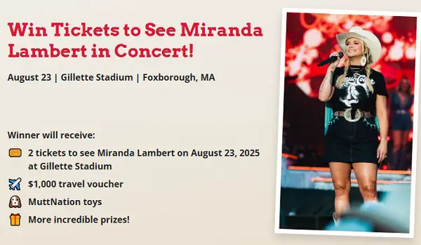 Miranda Lambert Pit 2025 Concert Ticket Sweepstakes – Win Front Row Access!