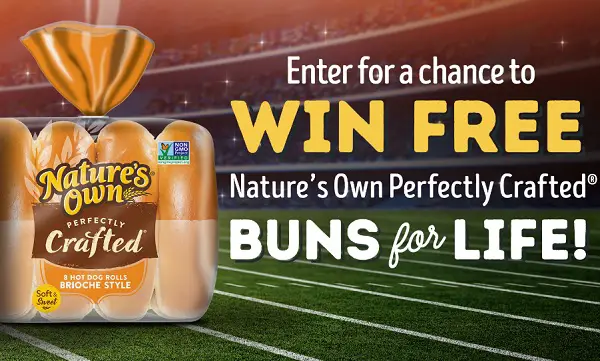Win a Lifetime of Perfectly Crafted Buns from Nature’s Own!